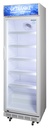 Glastürkühlschrank mit Werbedisplay - weiß - GCDC400
