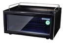 Glass Door Cooler - small and flat - counter - bar - space-saving - black - GCGD15
