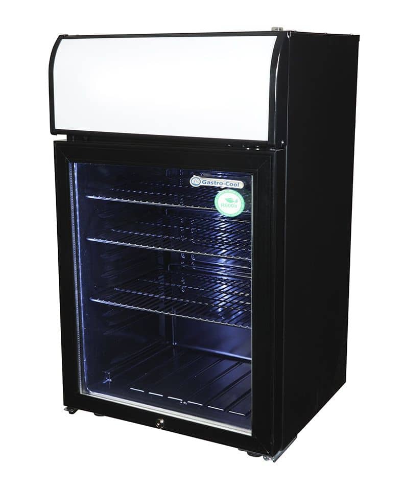 [543100] Display Freezer with glass door and illuminated display - black - GCDF72